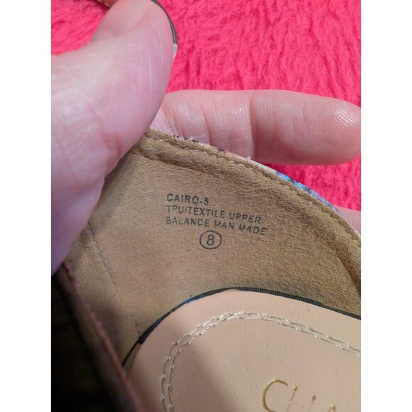 Chase & Chloe Cairo Floral Platform Heels Ankle Strap Clear Strap Size 8 - Picture 6 of 9